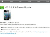 Apple: Update auf iOS 6.1.3 schließt Sicherheitslücke