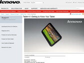 Lenovo: Video-Index-Seite mit How-To-Clips für das Tablet Ideapad K1