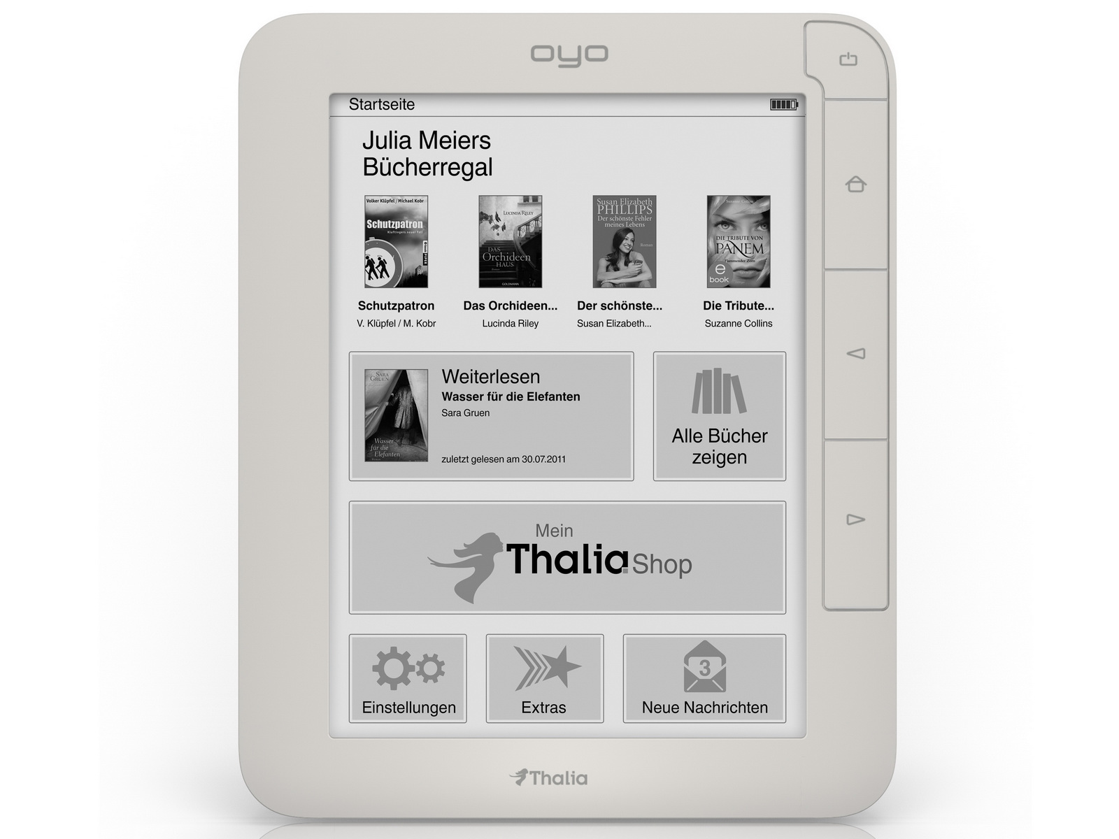 Thalia Launch des EBookReaders Oyo II und verstärktes Onlineangebot News